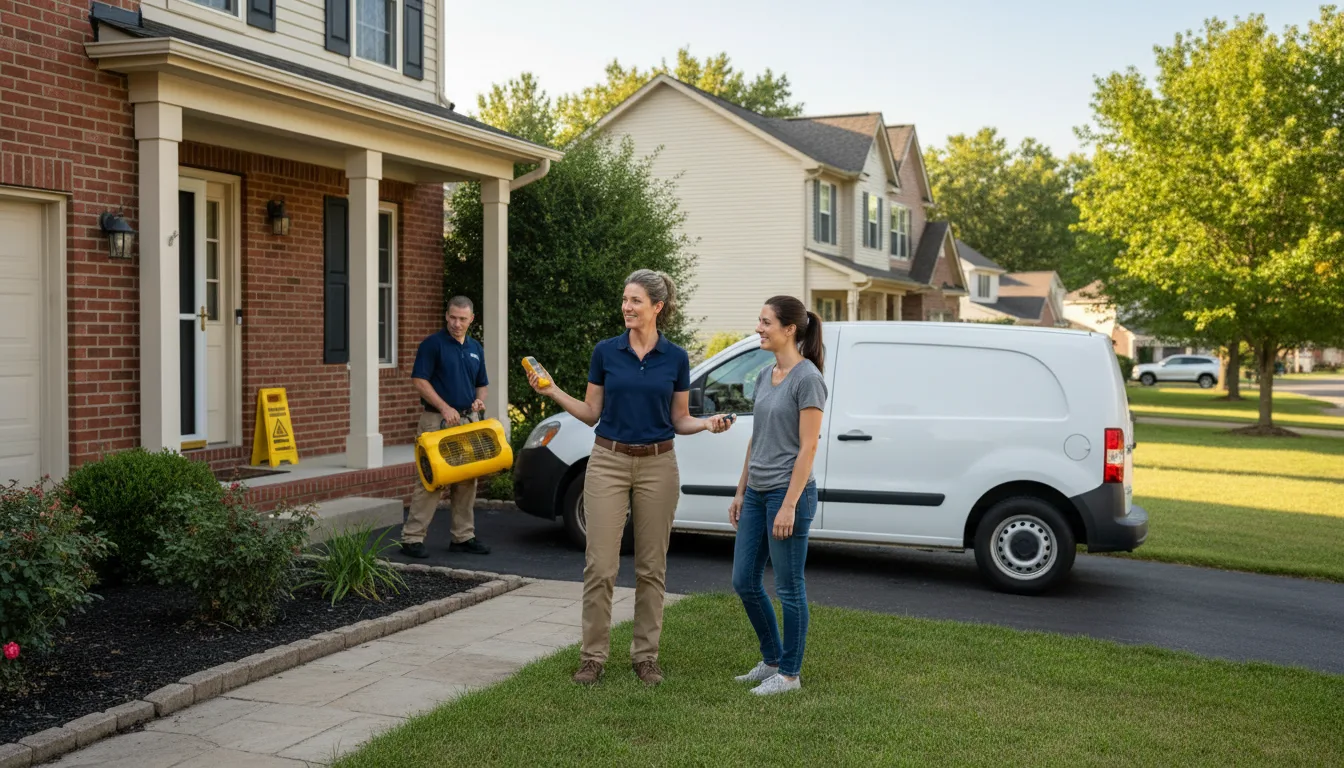 Water restoration image for Dehumidification And Cleanup Services in Newport, IN